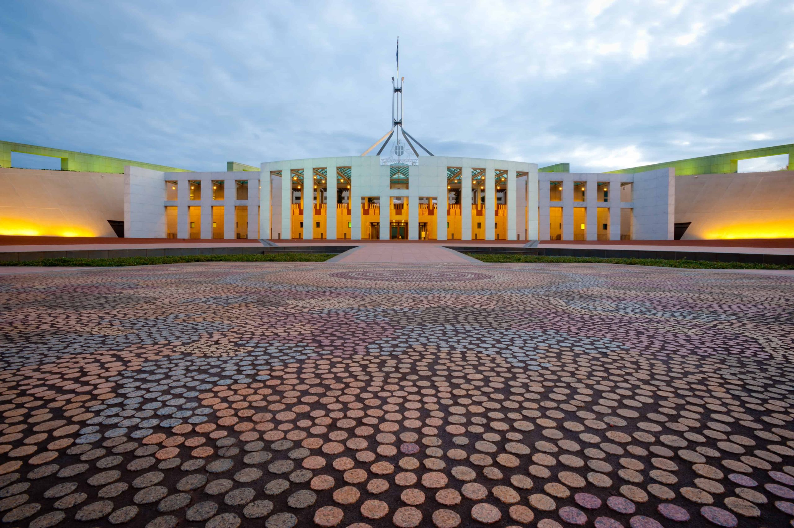 Wide view image of the Parliament House