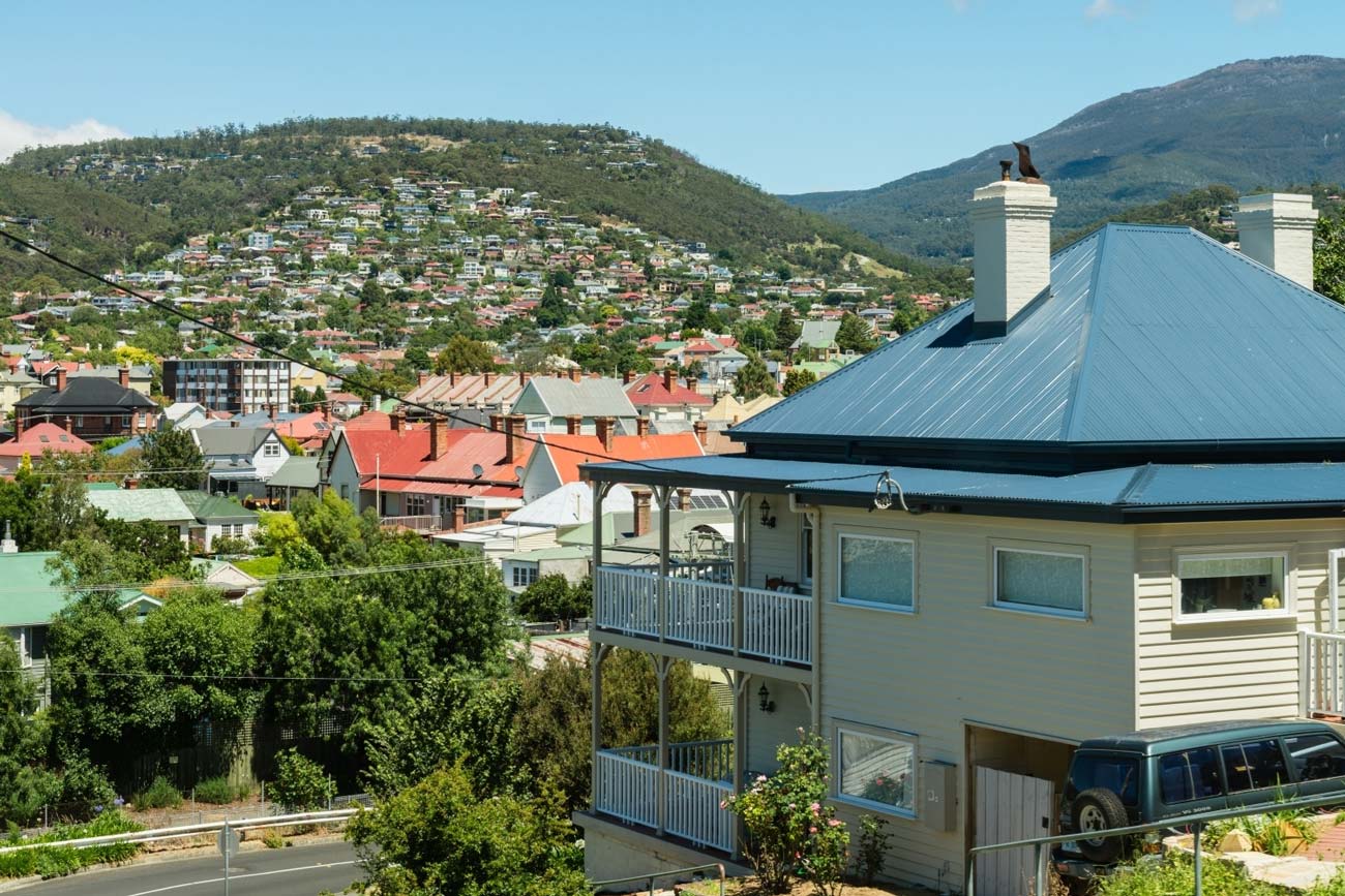 Weatherboard home in Hobart