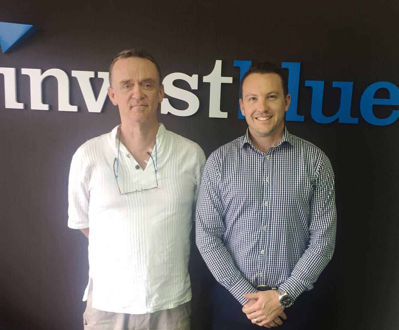Shane and Ben at the Invest Blue Coffs Harbour Office