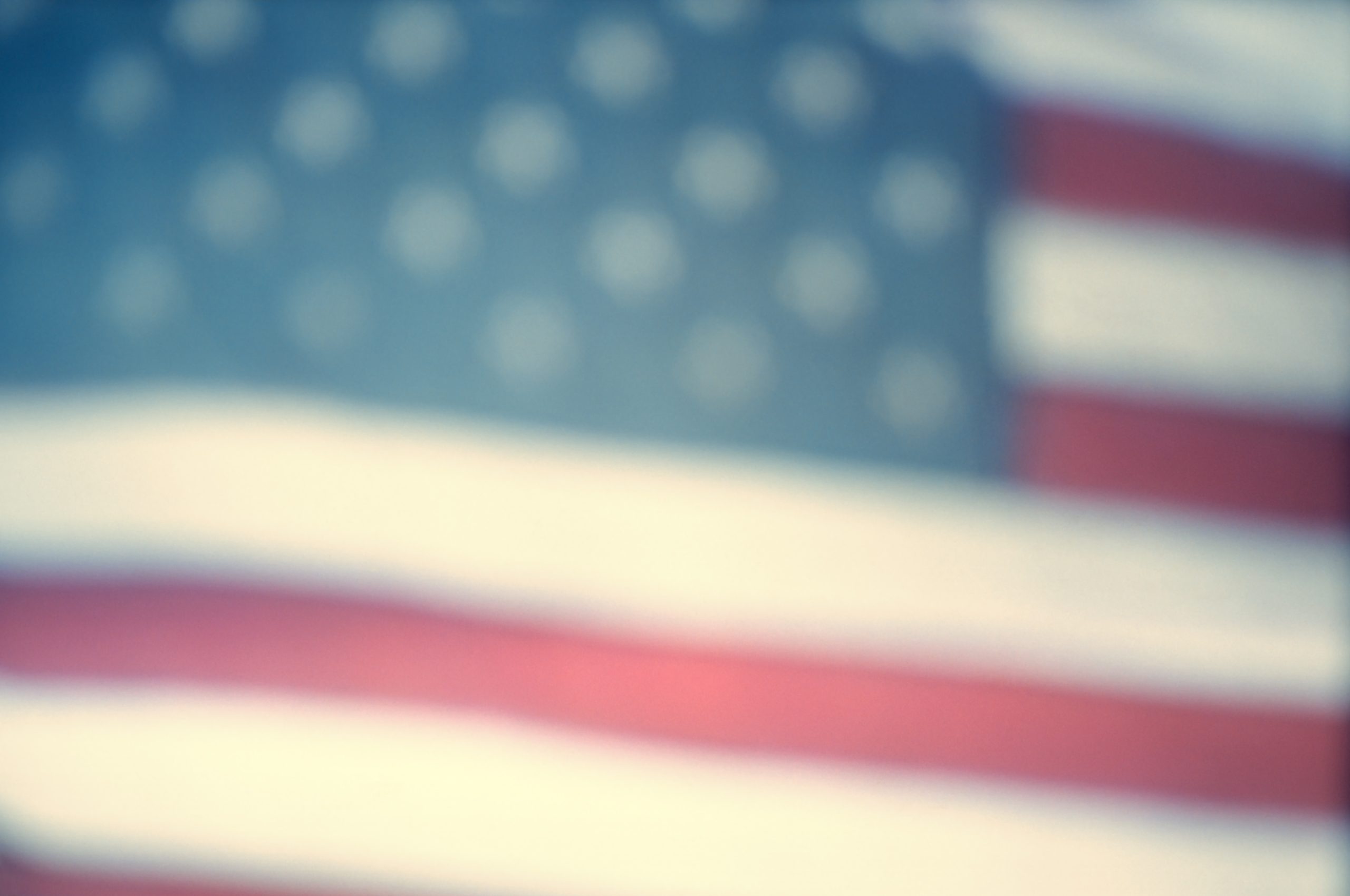 Blurred United States of America Flag