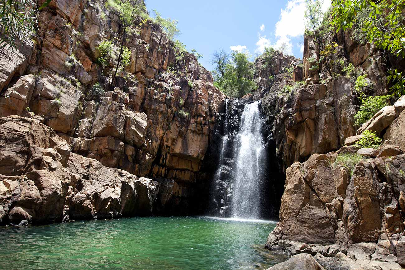 beautiful waterfall in Katherine Gorge, Australia